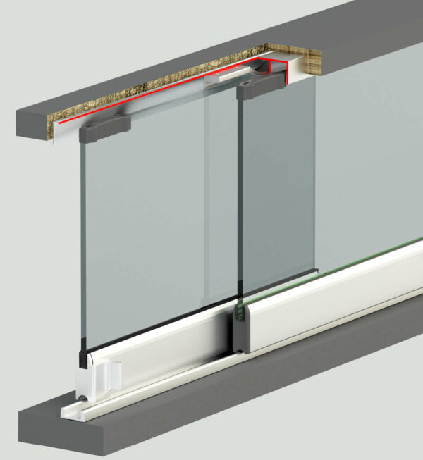 SYSTÈME COULISSANT EN VERRE