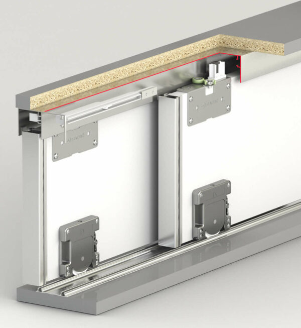 SYSTÈME DE PORTE COULISSANTE RÉGLABLE