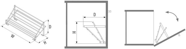 PORTE CHAUSSURES POUR CAISSON 60cm – Image 3